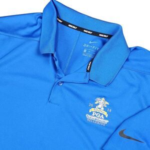 Nike Golf Mens Polo Shirt‎ Size XL PGA 2018 Championship Bellerive Blue